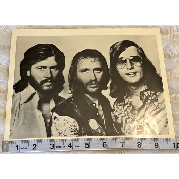 The Bee Gees Musical Group Black & White Celebrity Wall Poster Print 10"L X 8"H - Picture 3 of 5